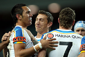 gold coast titans beat sydney roosters NRL Round 18 2008